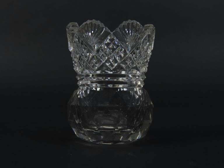 Vintage Cut Glass Toothpick Holder