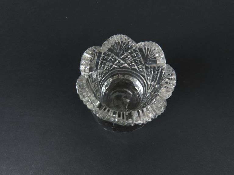 Vintage Cut Crystal Toothpick Holder