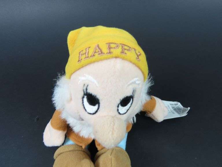 Walt Disney "Happy" Bean Bag Toy with Tags