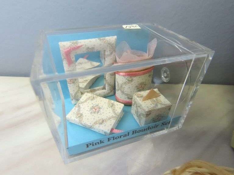 Big Lot of Doll House Miniatures with Sewing Machine