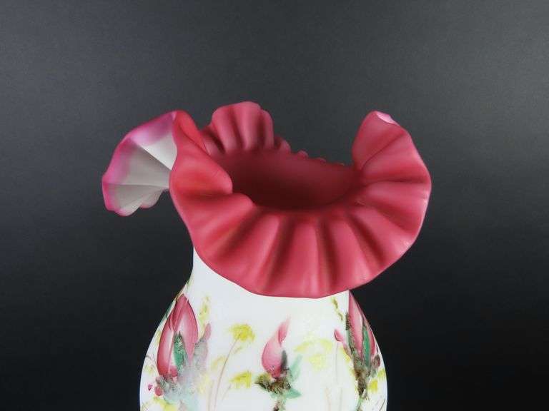 Antique Marble Base Oil Lamp with Beautiful Handpainted Shade