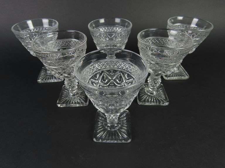 Another Lot of 6 "Cape Cod" Liquor Cocktail Glasses by Imperial Glass-Ohio