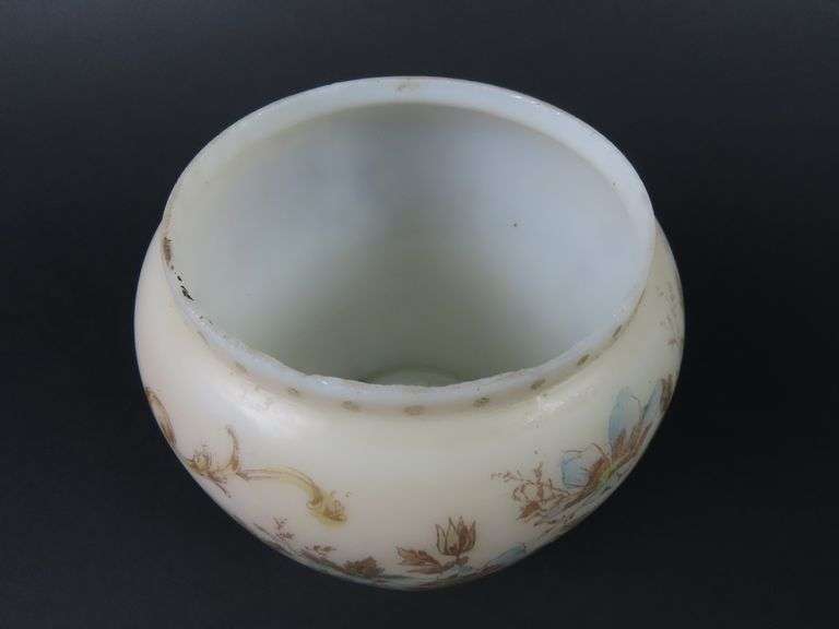 Beautiful Victorian Handpainted Bristol Glass Vase