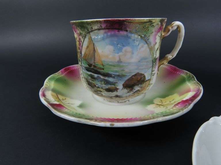 Lot of 3 Assorted Antique Collectible Teacups & Saucers