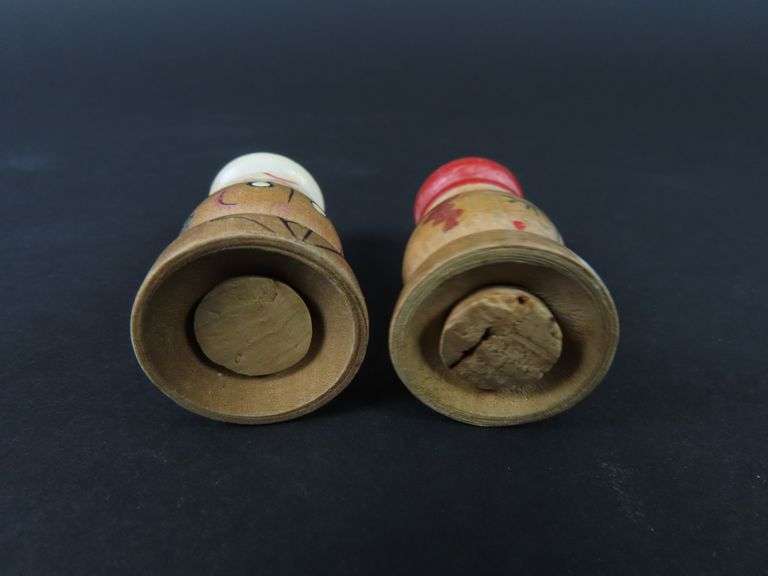 Vintage Tiny Handpainted Salt & Pepper Shakers
