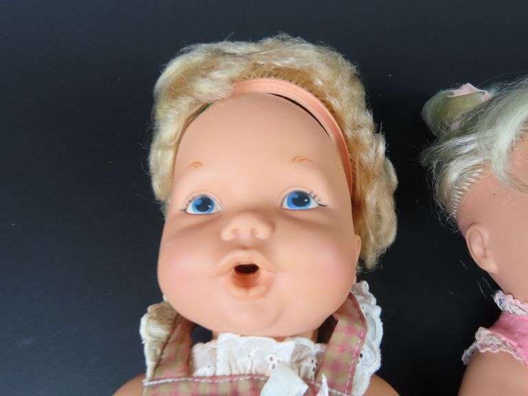 Lot of 3 Vintage Rubber Faced Dolls
