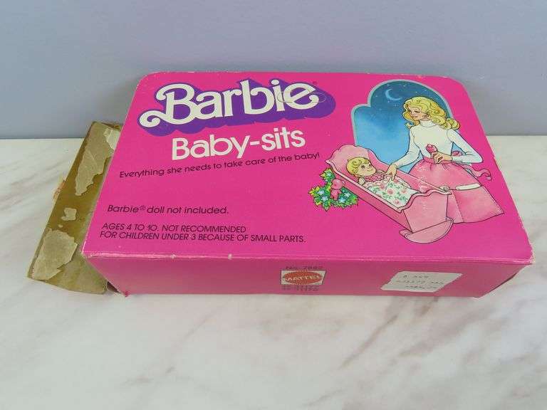 Vintage Barbie Baby Sitter Play Set in Original Box