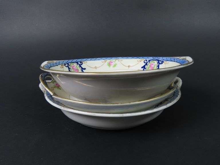 Lot of 3 Antique Noritake Serving Dishes - Made in Japan