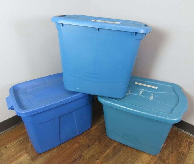 Mixed Lot of 3 Storage Totes