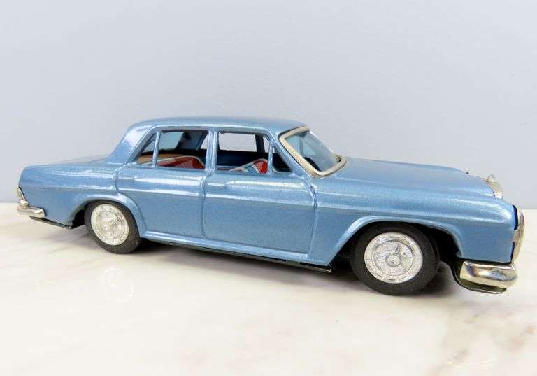 Vintage Pressed Metal Mercedes Benz 250 Toy Car