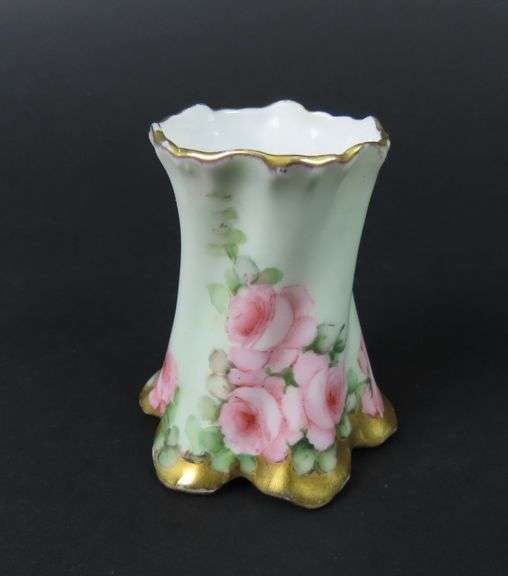 Handpainted Porcelain Toothpick Holder