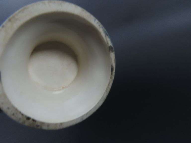 Antique Handpainted Double Handled Vase