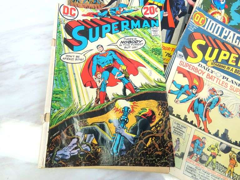 Lot of 5 Vintage Superman & Superboy Comic Books