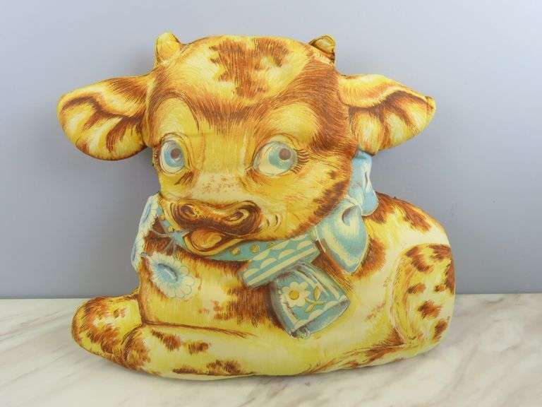 Vintage Cow Pillow
