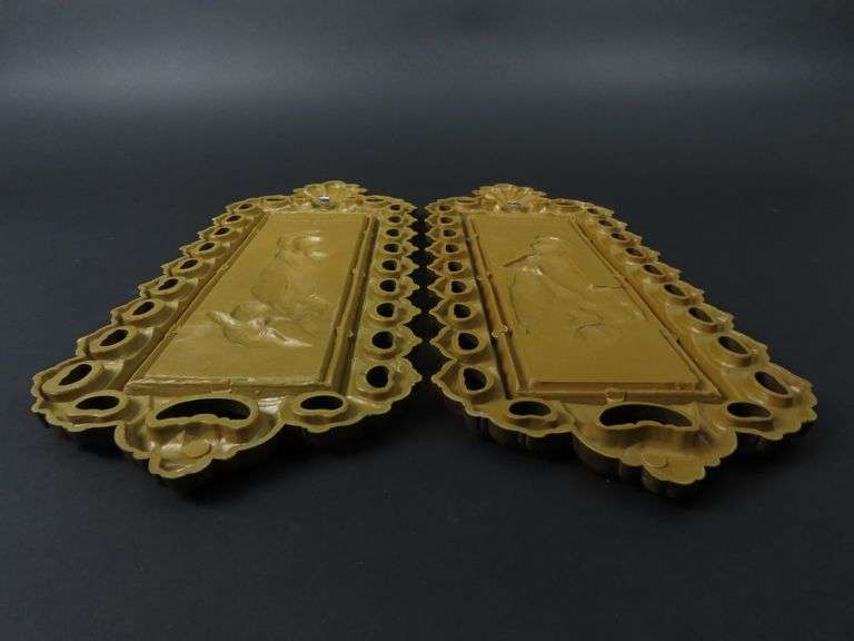 Pair of Vintage Homco Wall Hangings