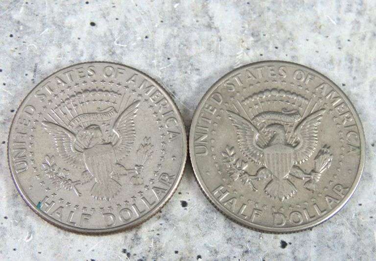 Circulated 1971 & 1989 Kennedy Half Dollars