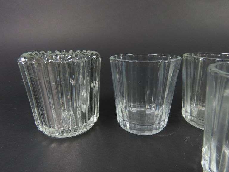 Mixed Lot of 8 Glass Votive Holders