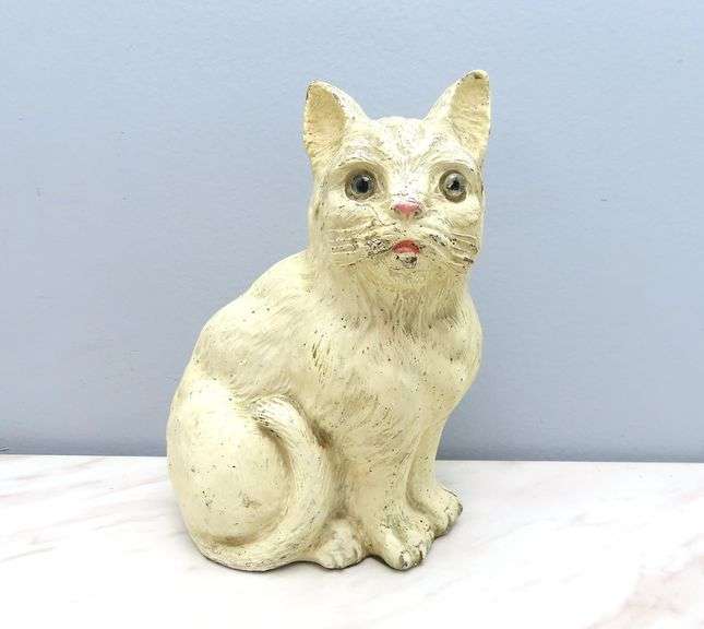 Vintage Carved Cat Figure