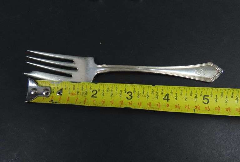 Lot of 6 "Concord" Monogrammed Sterling Silver Forks by Wallace Silver - 162g