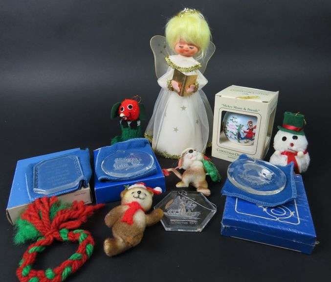 Big Lot of Mostly Vintage Christmas Décor with Tree Topper & Ornaments