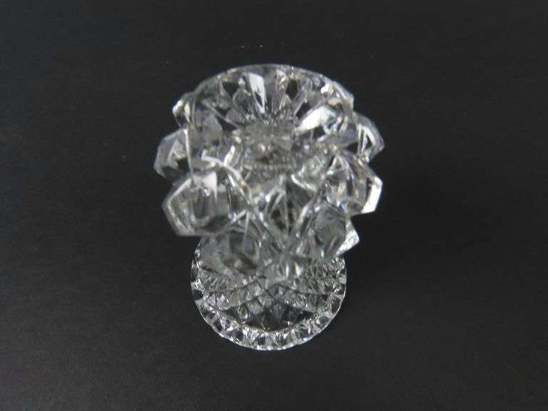 Vintage Cut Crystal Toothpick Holder