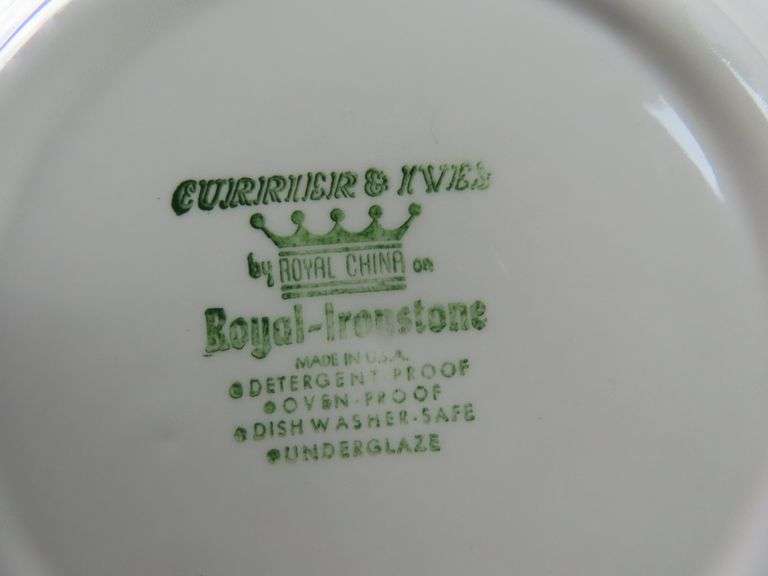 Lot of 3 Currier & Ives "The Old Grist Mill" Dinner Plates - See Description