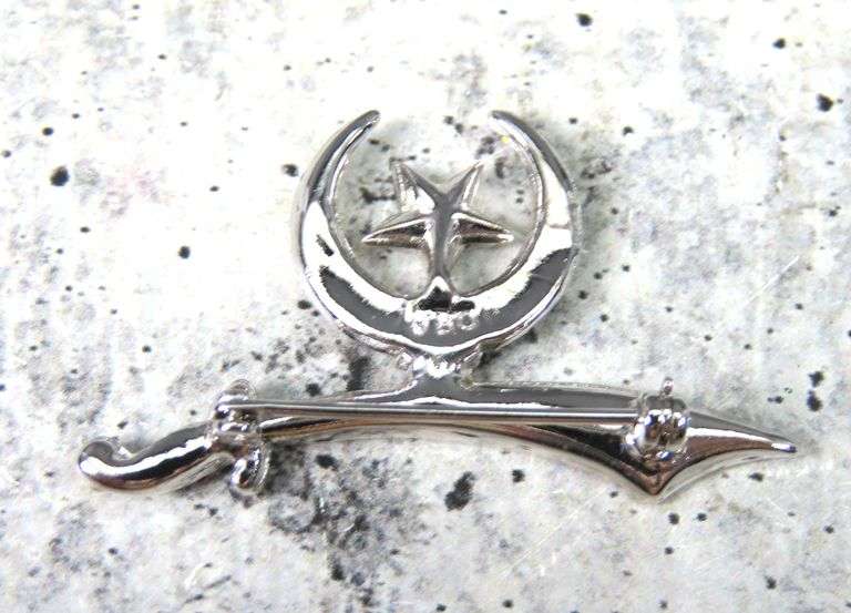 Order of the Eastern Star Rhinestone Brooch