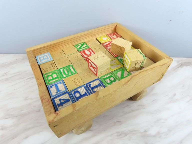 Wooden Wagon of Blocks