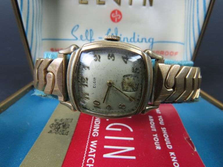 Vintage Elgin Self Winding Watch in Original Box - See Description