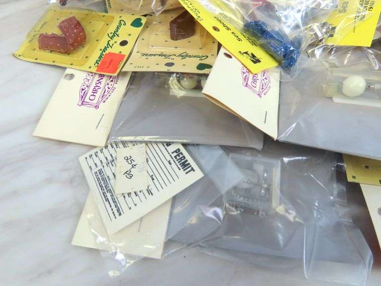 Big Lot of Doll House Miniatures with Kitchen Items & More