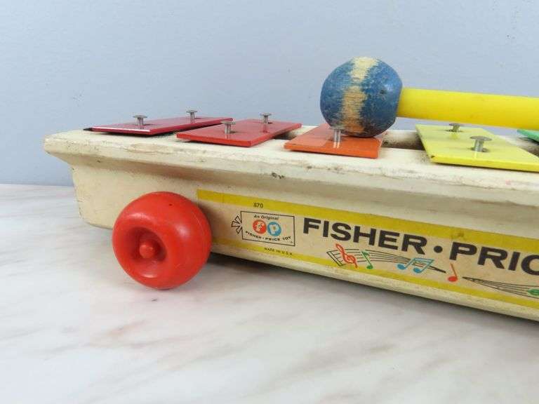 Vintage Fisher Price "Pull-a-Tune" Musical Pull Toy
