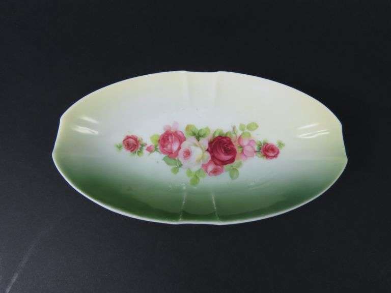 Victorian Handpainted German Celery Dish - See Description