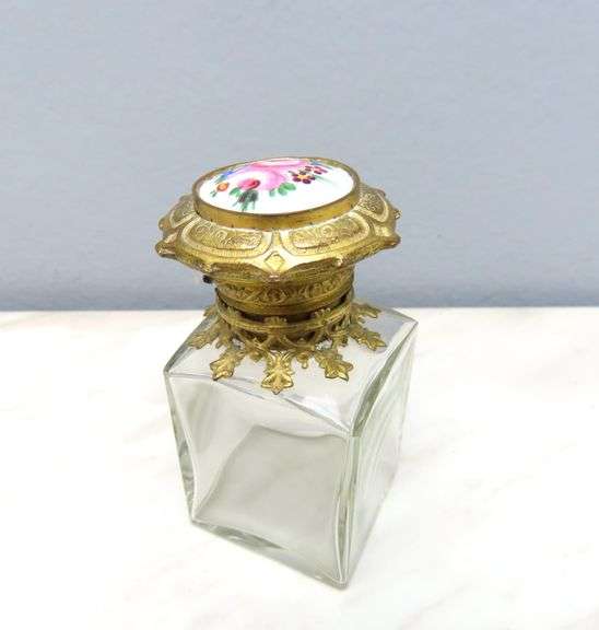 Stunning French Lidded Perfume Bottle