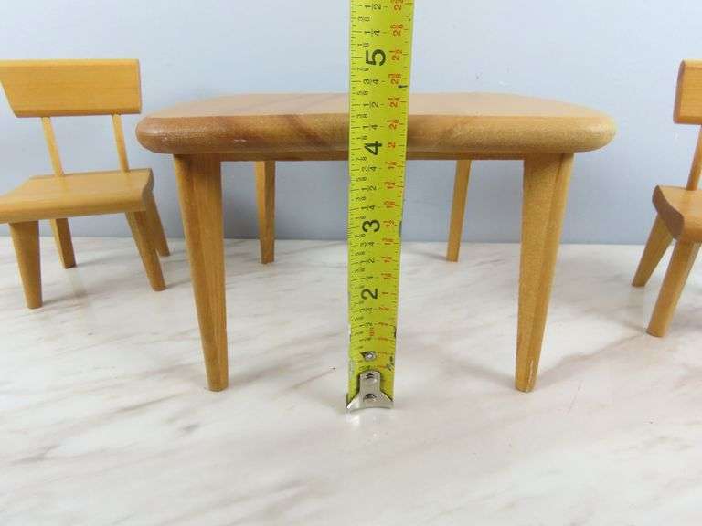 Vintage Strombecker Table with 2 Chairs