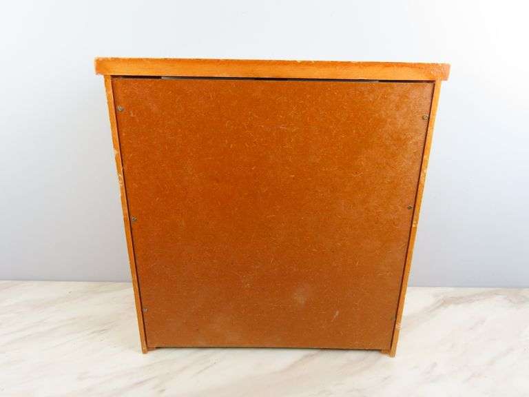 Large Vintage Matching Wooden Doll Wardrobe