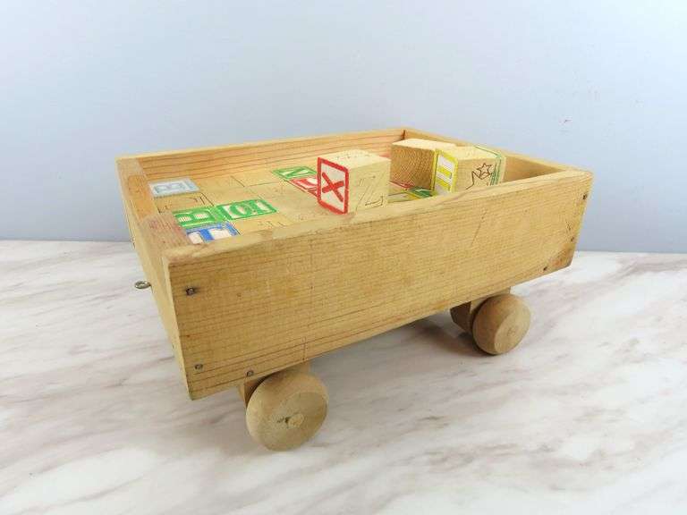 Wooden Wagon of Blocks