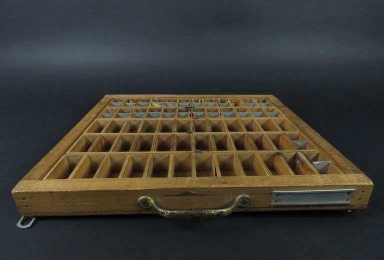 Another Vintage Wooden Printers Tray Wall Hanging