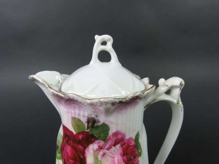 Beautiful Floral German Chocolate Pot