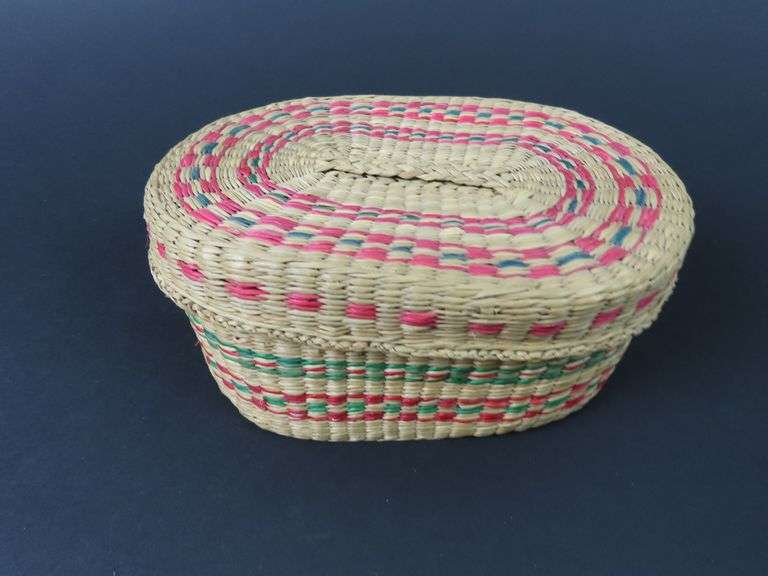 Handcrafted Lidded Basket