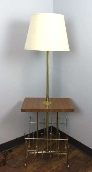 Awesome Retro Table Lamp with Magazine Rack