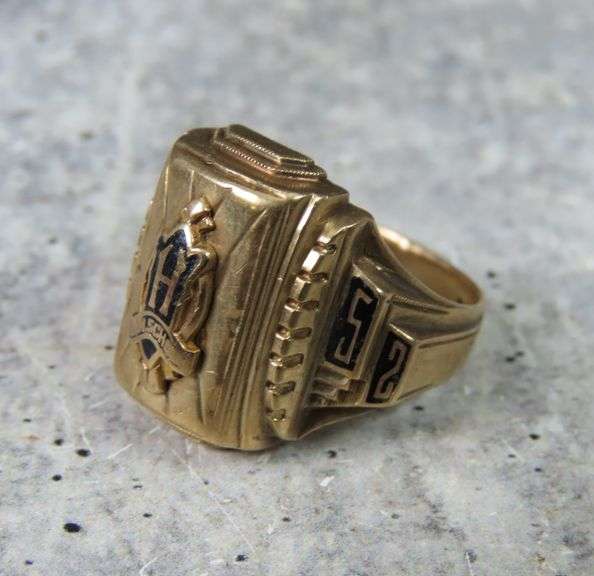 1952 10K Gold Class Ring - Size 9 - 9.2g