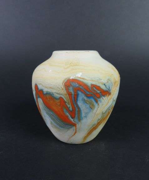 Small Nemadji Pottery Vase - Made in USA