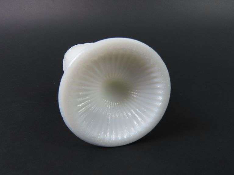 Vintage Indigenous Indian Chief Milk Glass Match Holder