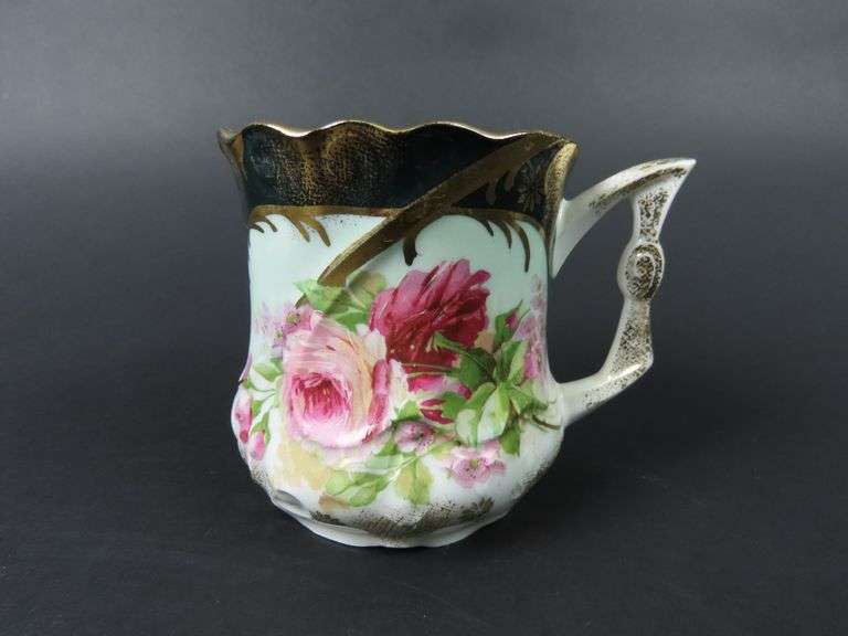 Handpainted Victorian Floral Mug