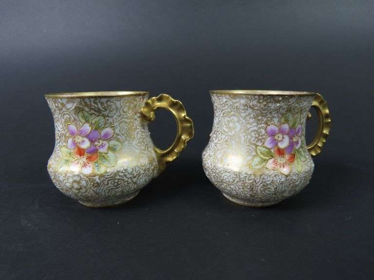 Lot of 2 Beautiful Limoges Demitasse Cups