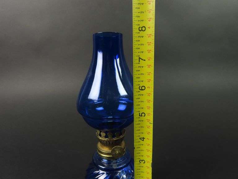 Small Cobalt Blue Oil Lamp