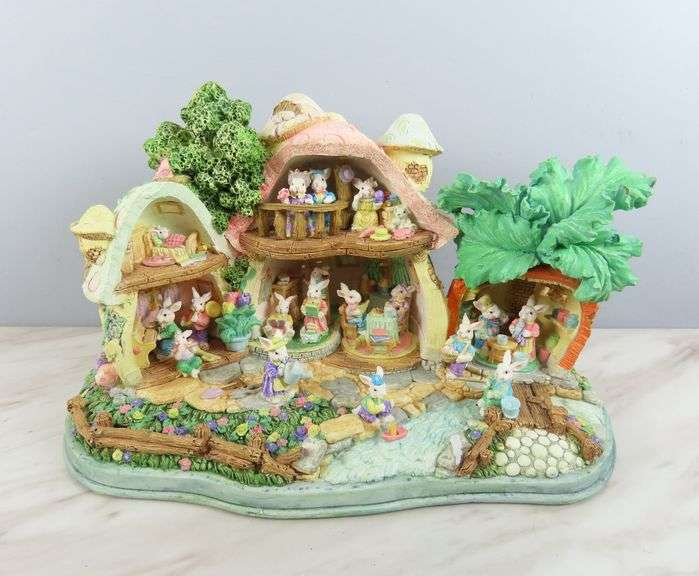 Composite Rabbit House Décor