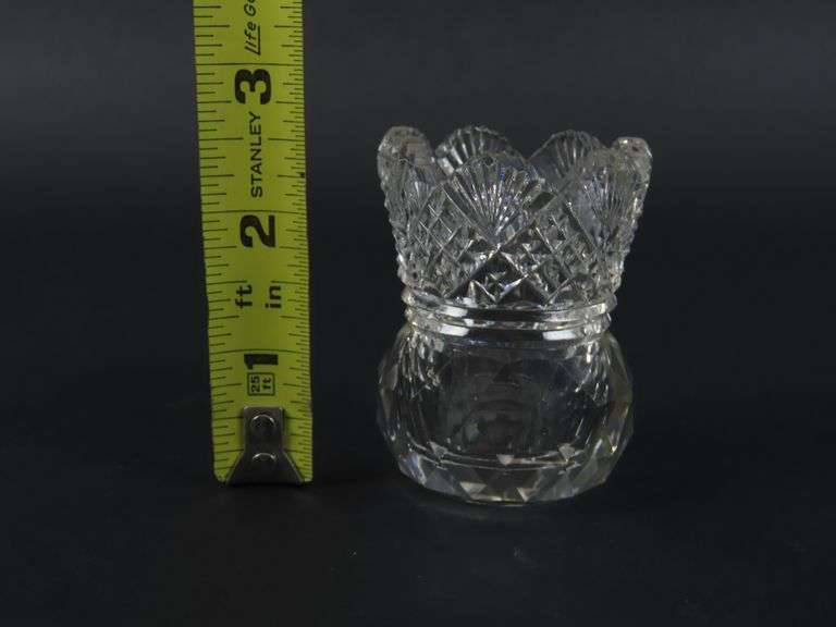 Vintage Cut Glass Toothpick Holder