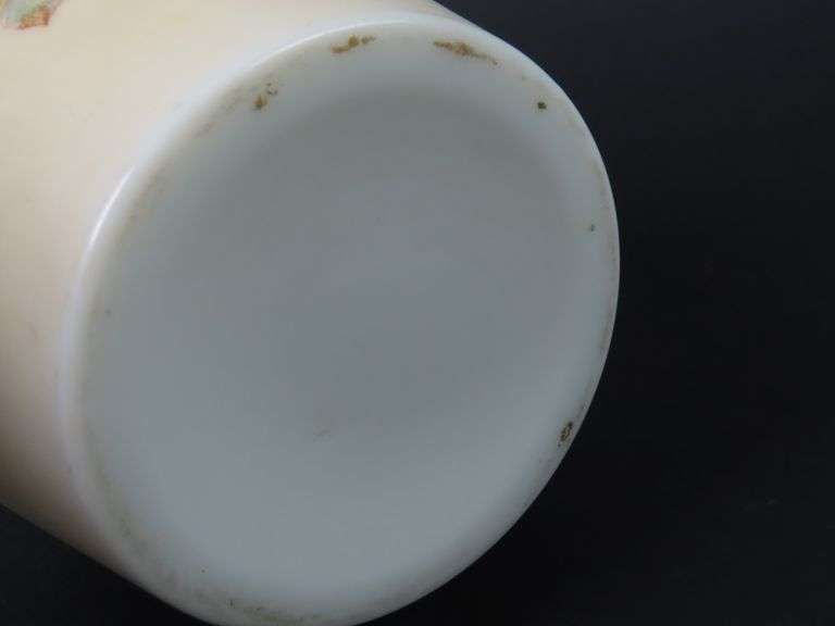 Antique Handpainted Bristol Glass Vase