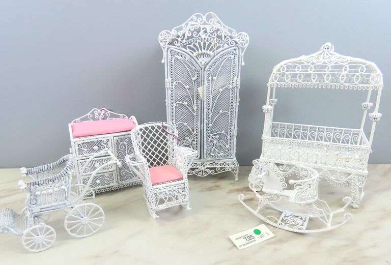 Collection of Metal Doll House Furniture